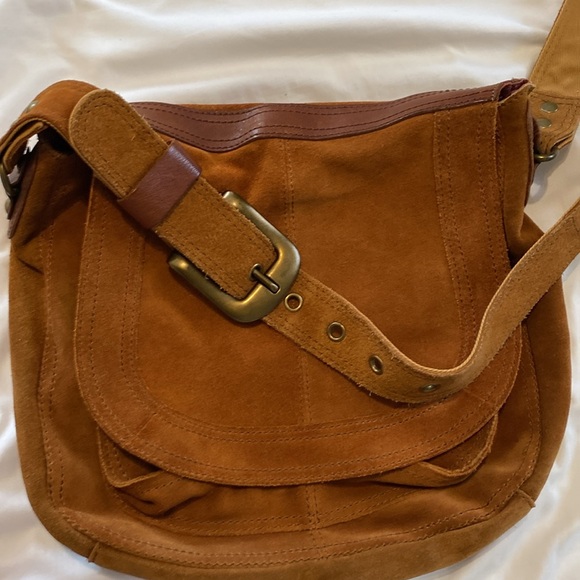 Large lucky brand suede, Crossbody - Picture 5 of 7
